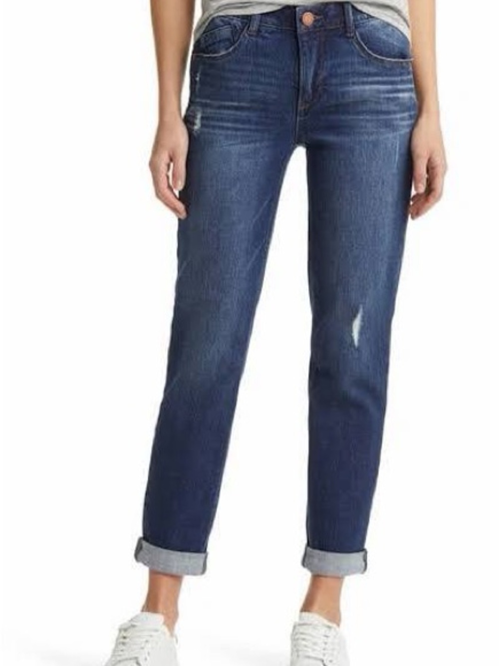 Wit & Wisdom Gemma Dark Blue Girlfriend Jeans  - Women's